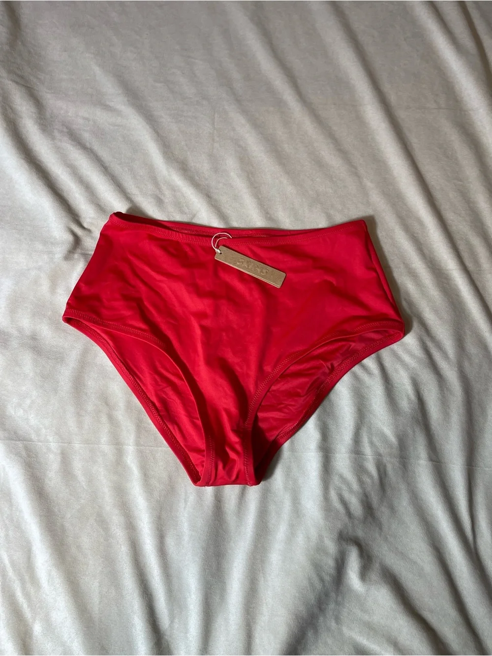 SKIMS Swim Full Brief Ruby Red Bikini Bottoms Small NWT